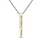 Collier extensible personnalisé moderne, double gravure, modèle Éternel