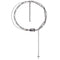 Collier gothique punk multi-rang pour femme en alliage métallique, avec pendentif croix