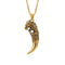 Collier griffe de dragon pour homme, en acier inoxydable, pendentif croc sculpté au style viking