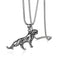 Collier homme pendentif tigre sculpté, style vintage oriental, modèle Shen