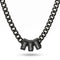 Collier homme personnalisé, perles prénoms à graver, chaîne gourmette en acier inoxydable
