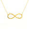 Collier infini personnalisé, avec deux prénoms, en acier inoxydable, modèle Infinity