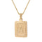 Collier lettre dorée, pendentif initiale personnalisée, chaîne forçat en acier inoxydable, style vintage, modèle Aurèle