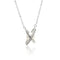 Collier long perle nacrée et anneaux sertis, design galaxie en argent massif, style moderne, modèle Luna