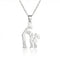 Collier maman, avec pendentif mère et enfants, en acier inoxydable