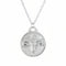 Collier médaille zodiaque réversible, signe astrologique et constellation, en acier inoxydable plaqué or 18K