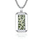 Collier militaire homme, pendentif rectangulaire camouflage sur chaîne vénitienne, modèle Sniper