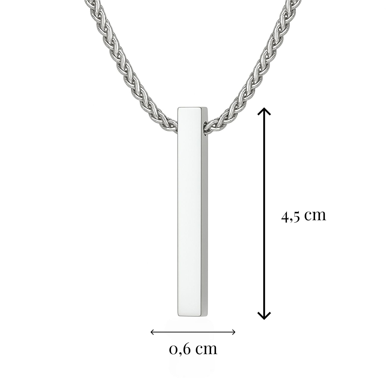 Collier minimaliste, maille spiga, style moderne, modèle Eron