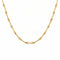 Collier minimaliste pour femme, maille torsadée, en laiton