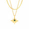 Collier multi rangs, pendentif étoile, style minimaliste moderne, modèle Mélanie