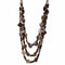 Collier multi - rangs pour femme en perles de noix de coco, cordon ajustable, style bohème