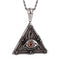 Collier oeil d'horus égyptien pour homme, en acier inoxydable, style gothique