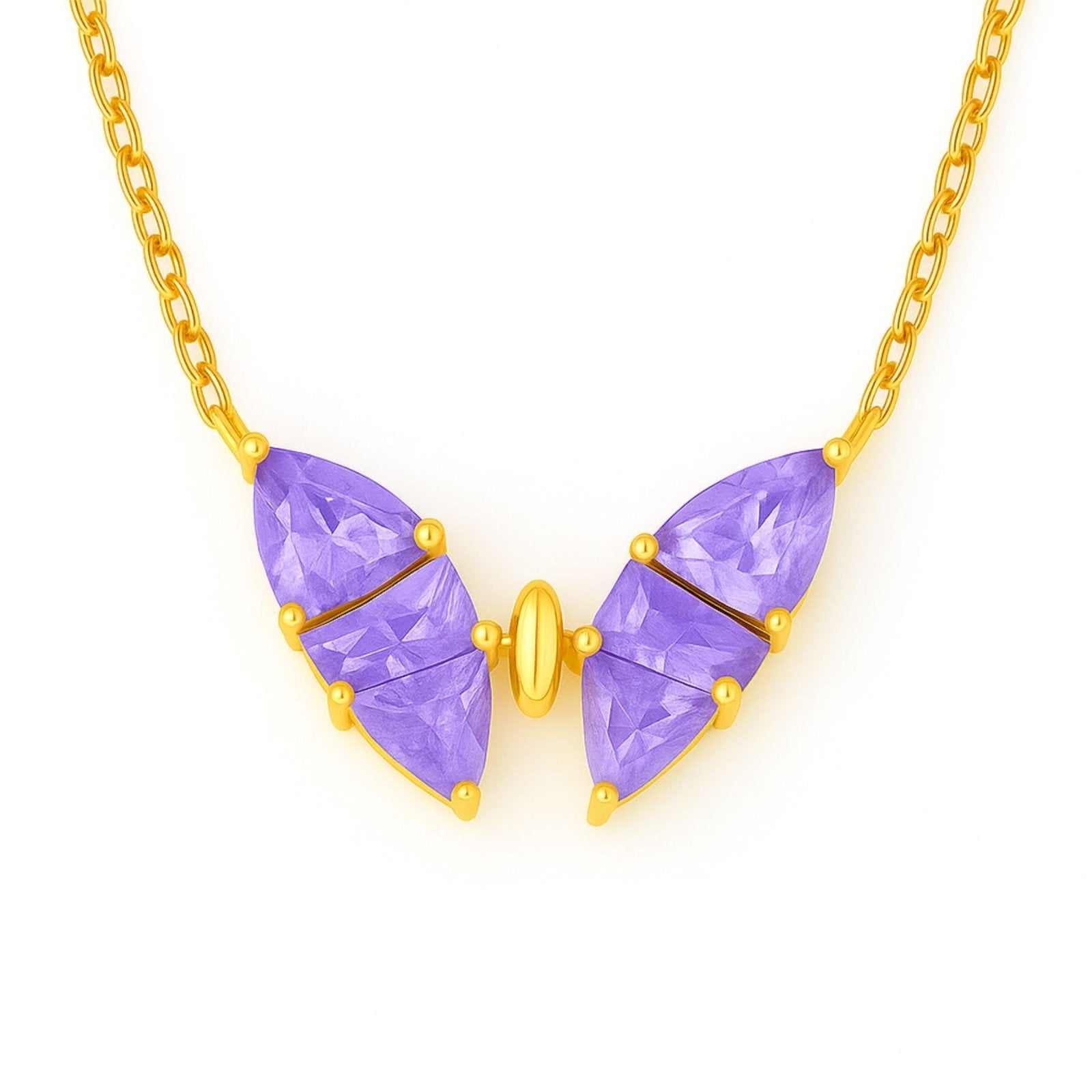 Collier papillon en argent 925, cristaux roses ou violets, bijou raffiné pour femme, modèle Aelia