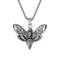 Collier papillon sphinx tête de mort pour homme, en acier inoxydable, style gothique