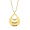 Collier pendentif 3 prénoms, forme goutte en acier inoxydable, pour femme, modèle Talia