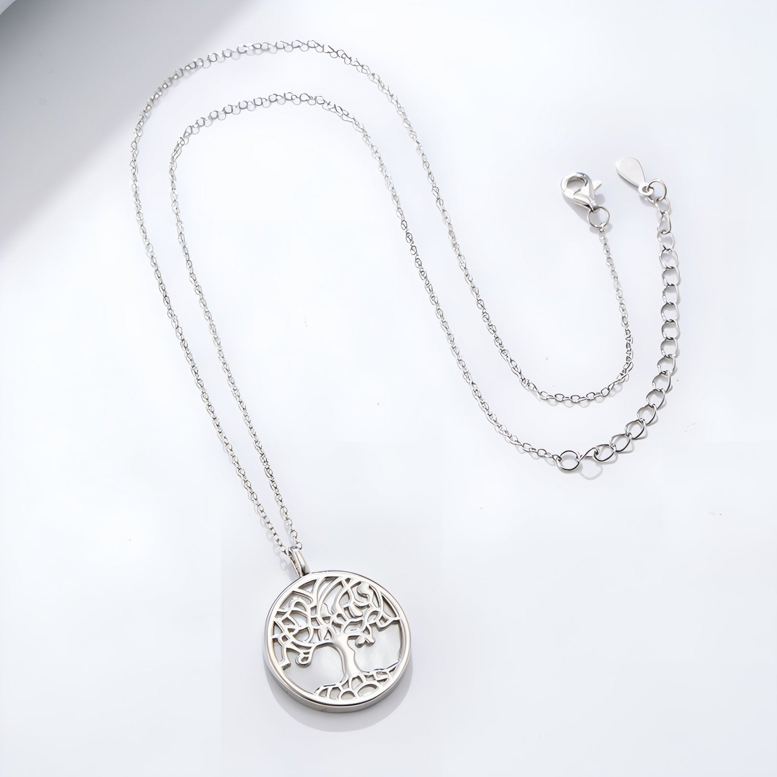 Collier pendentif arbre de vie pour femme, avec nacre, en argent 925