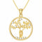 Collier pendentif arbre de vie pour femme, avec zircon, en argent 925, style intemporel