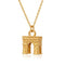 Collier pendentif Arc de Triomphe pour femme, en acier inoxydable doré