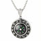 Collier pendentif boussole décorée crânes pour homme, en acier inoxydable, look urbain