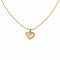 Collier pendentif cœur pour femme, avec nacre, en acier inoxydable