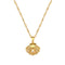 Collier pendentif coquillage ajourée, zircon et perle, or ou argent, modèle Océane