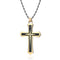 Collier pendentif croix, en acier 316L, pour homme, modèle Ezekiel