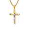 Collier pendentif croix Jésus en acier inoxydable, style religieux moderne, modèle Gabriel