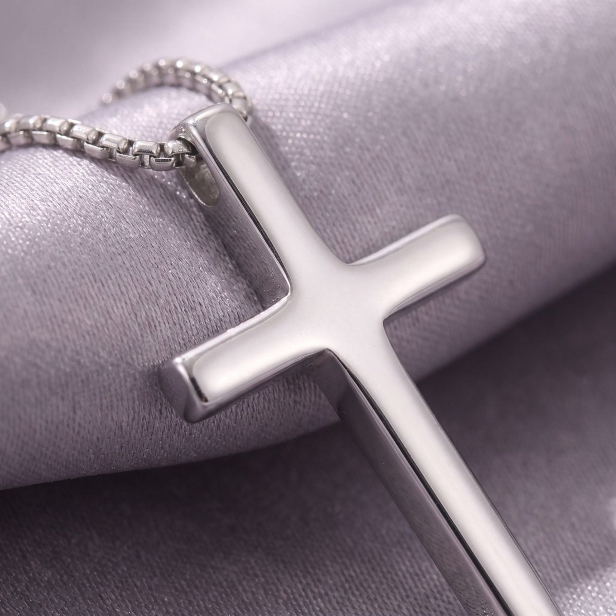 Collier pendentif croix pour femme, en argent 925, style chic et minimaliste