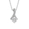 Collier pendentif en argent 925, zircons scintillants et maille forçat, style moderne pour femme, modèle Élena