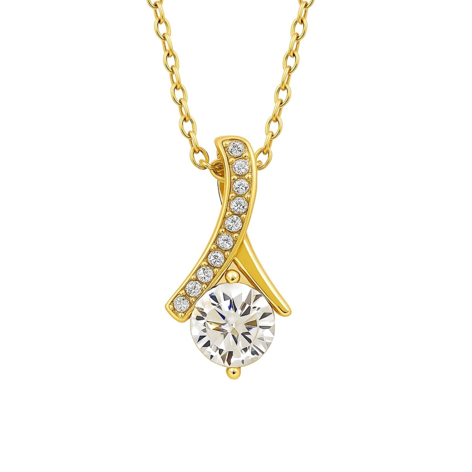 Collier pendentif en argent 925, zircons scintillants et maille forçat, style moderne pour femme, modèle Élena