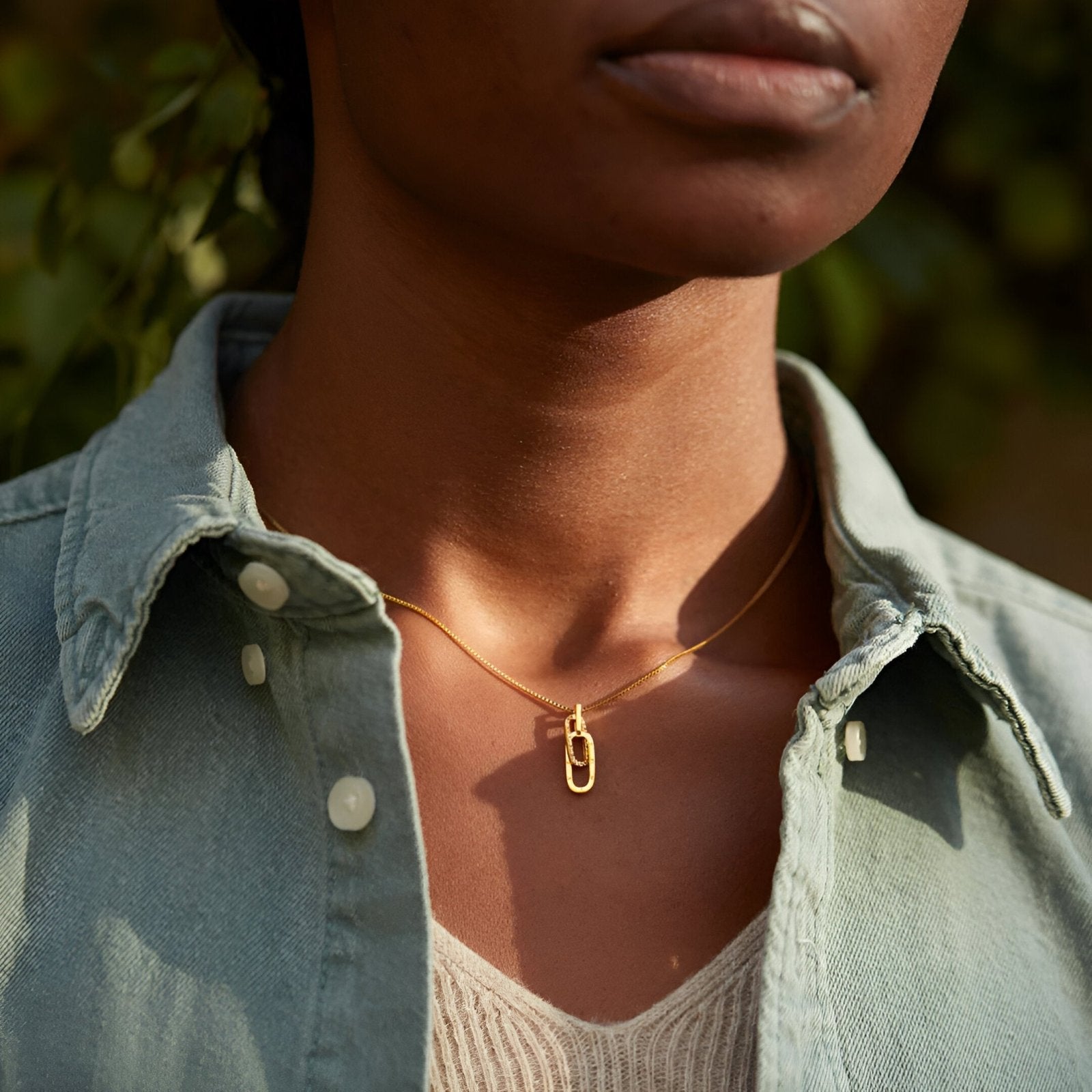 Collier pendentif entrelacé en argent 925, gravure "Forever", style moderne pour femme, modèle Grace
