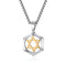 Collier pendentif étoile de David, en acier inoxydable 316L, unisexe, modèle Zion