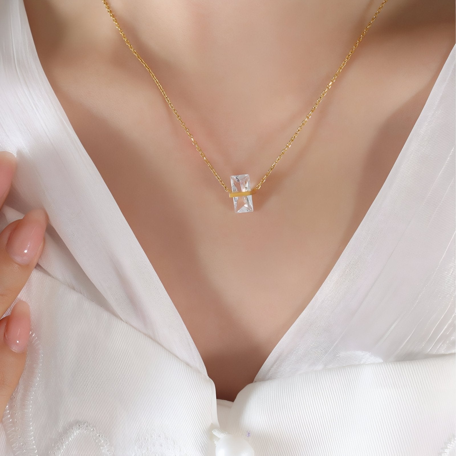 Vnox Colliers JOChoker Géométriques Once Pour Femmes, Collier à