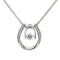 Collier pendentif goutte pour femme, en argent 925, avec zircon scintillant