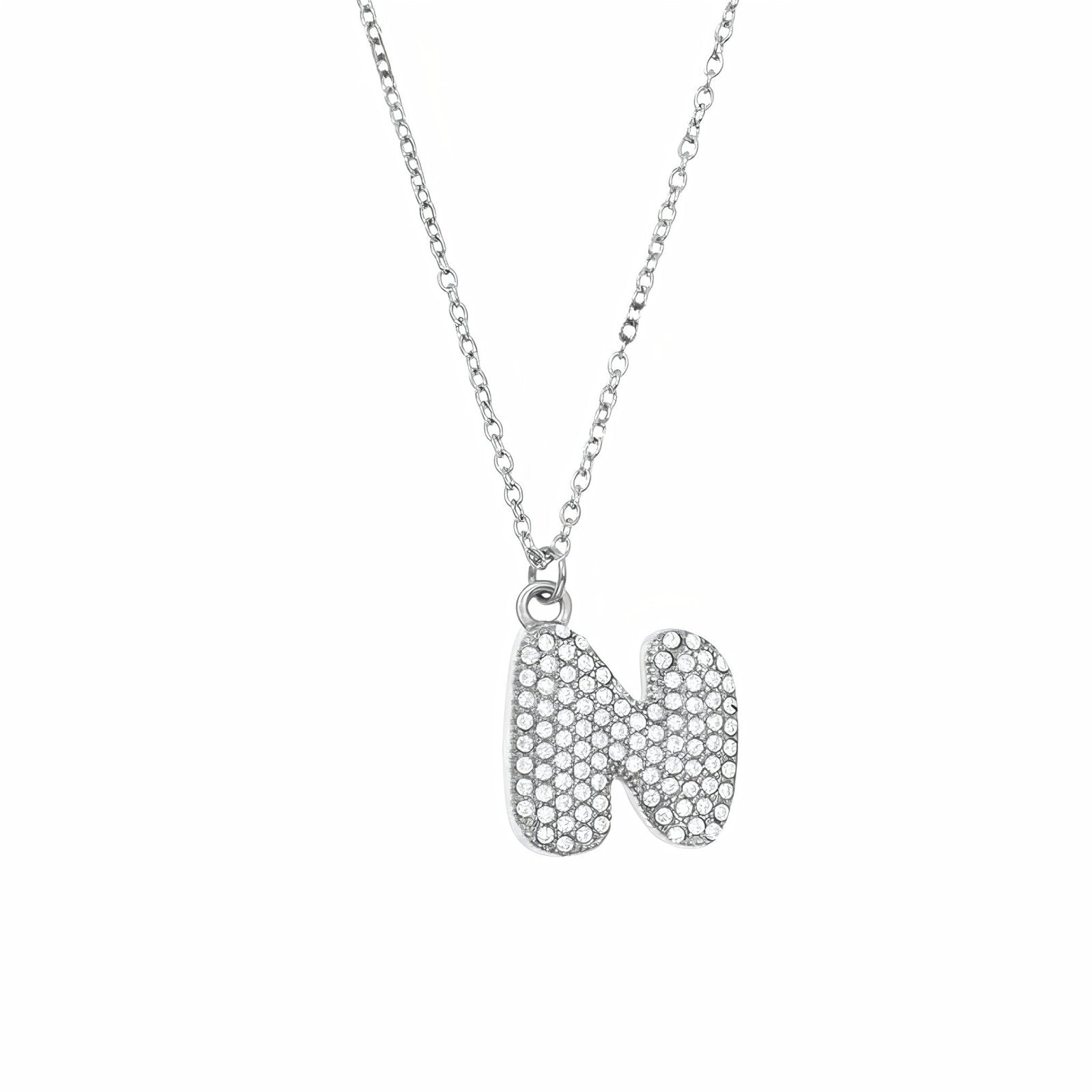 Collier pendentif lettre, acier inoxydable, bijou tendance initiale, modèle Paris