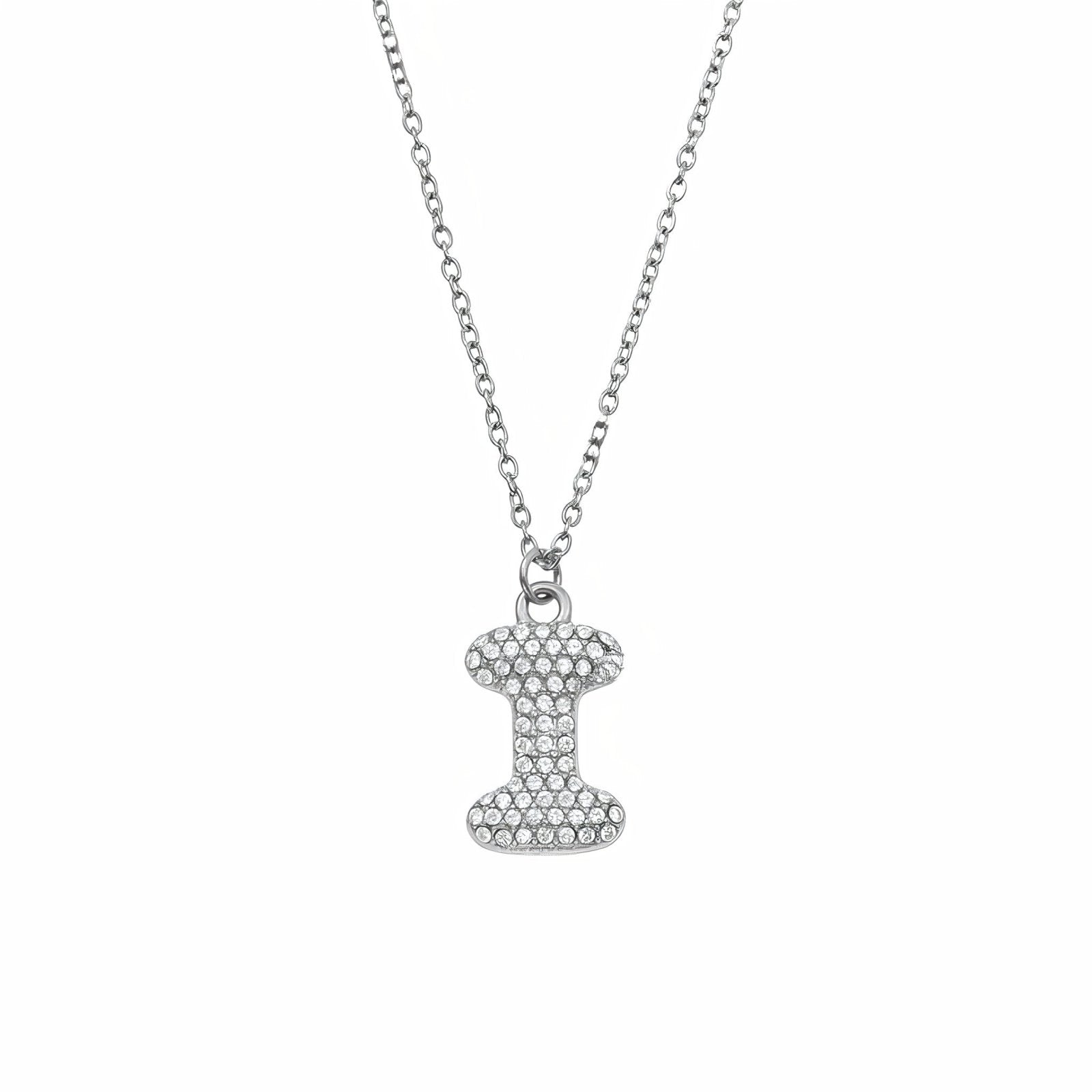 Collier pendentif lettre, acier inoxydable, bijou tendance initiale, modèle Paris