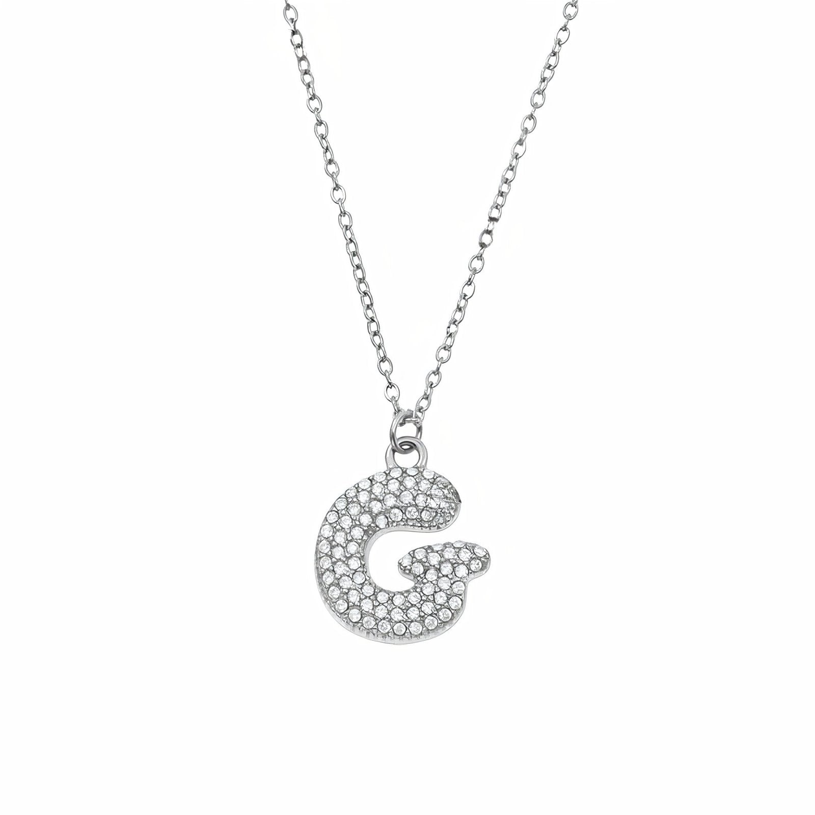 Collier pendentif lettre, acier inoxydable, bijou tendance initiale, modèle Paris