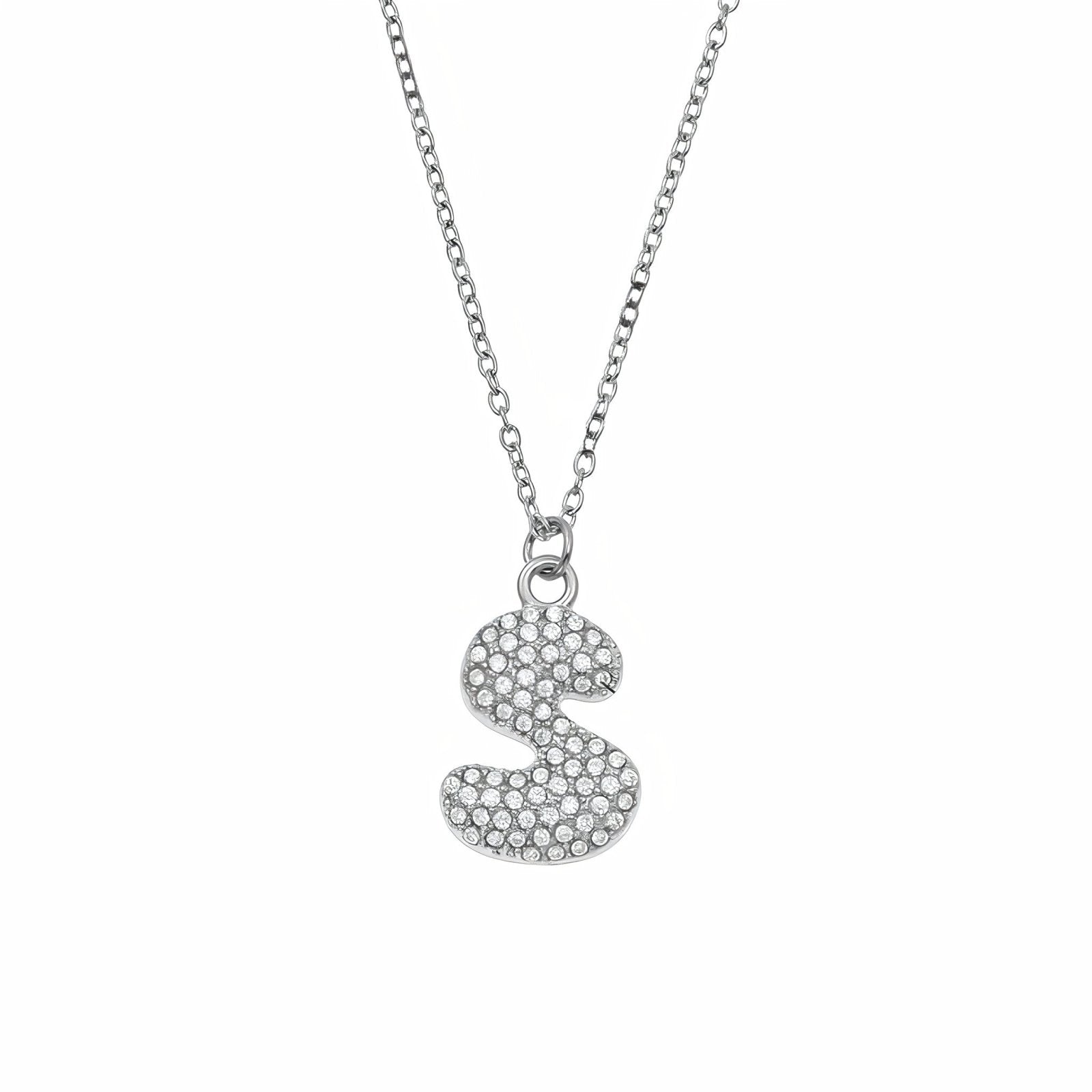 Collier pendentif lettre, acier inoxydable, bijou tendance initiale, modèle Paris
