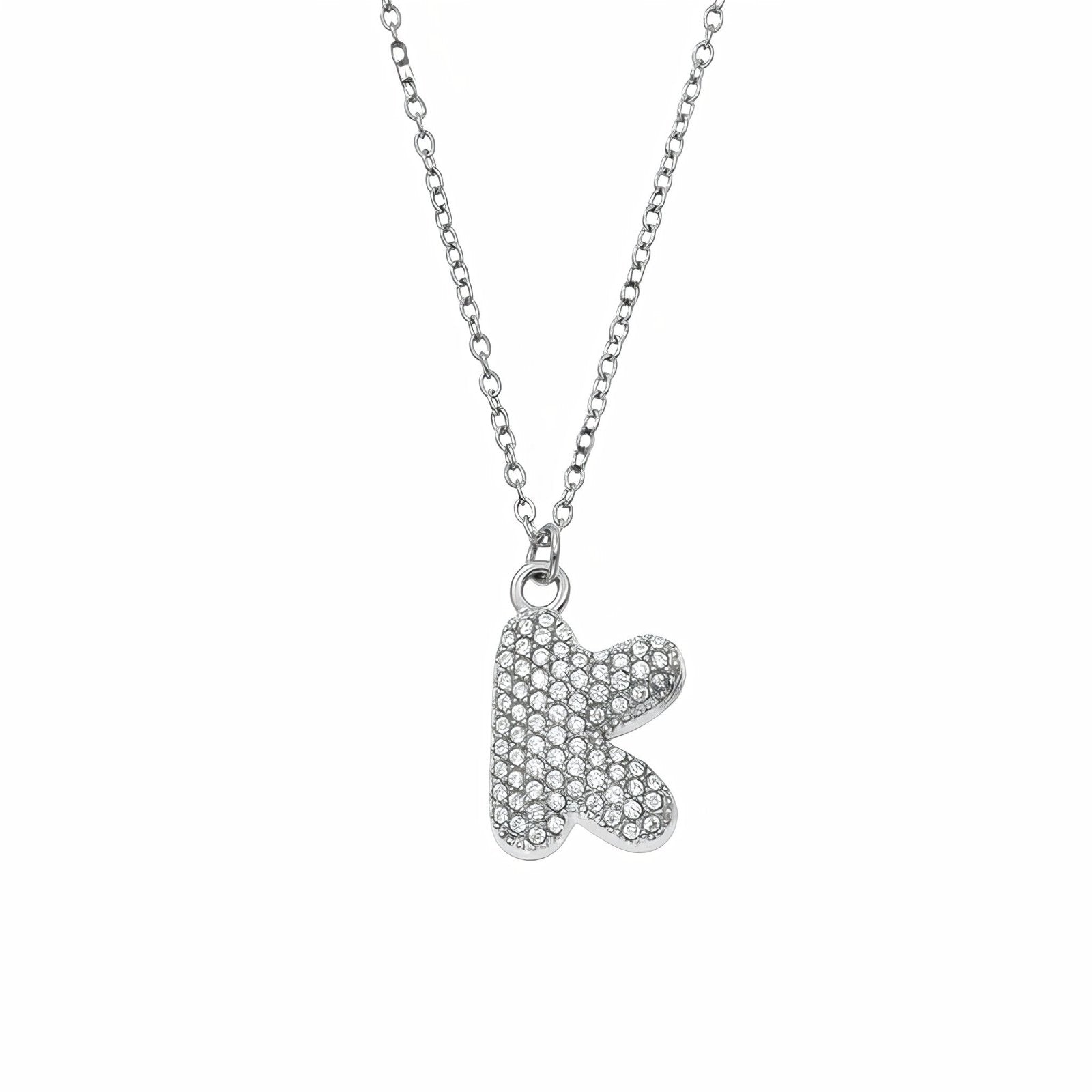Collier pendentif lettre, acier inoxydable, bijou tendance initiale, modèle Paris