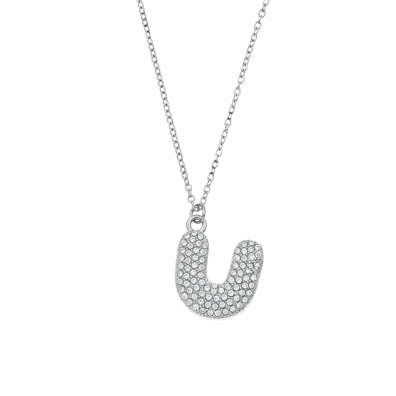 Collier pendentif lettre, acier inoxydable, bijou tendance initiale, modèle Paris