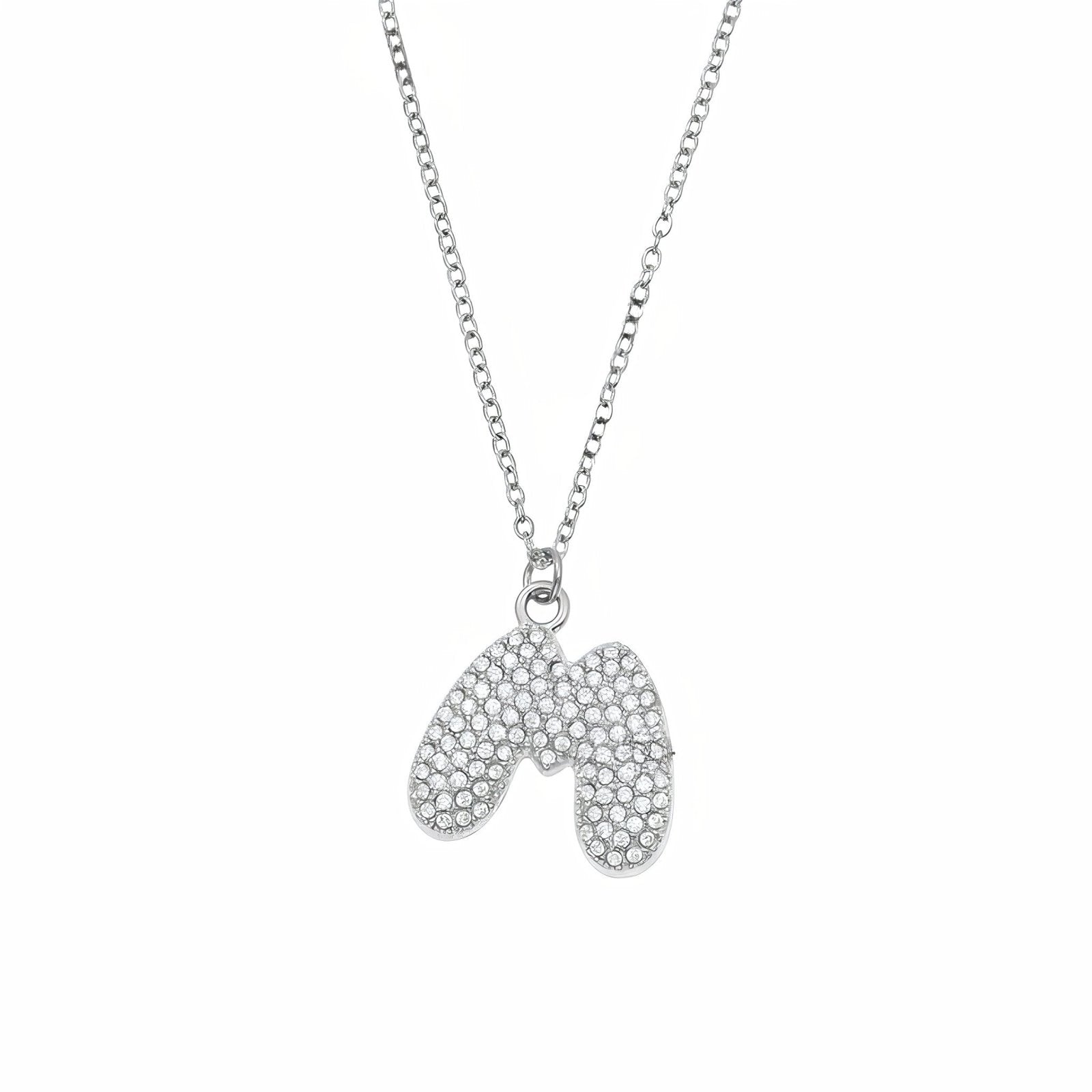 Collier pendentif lettre, acier inoxydable, bijou tendance initiale, modèle Paris