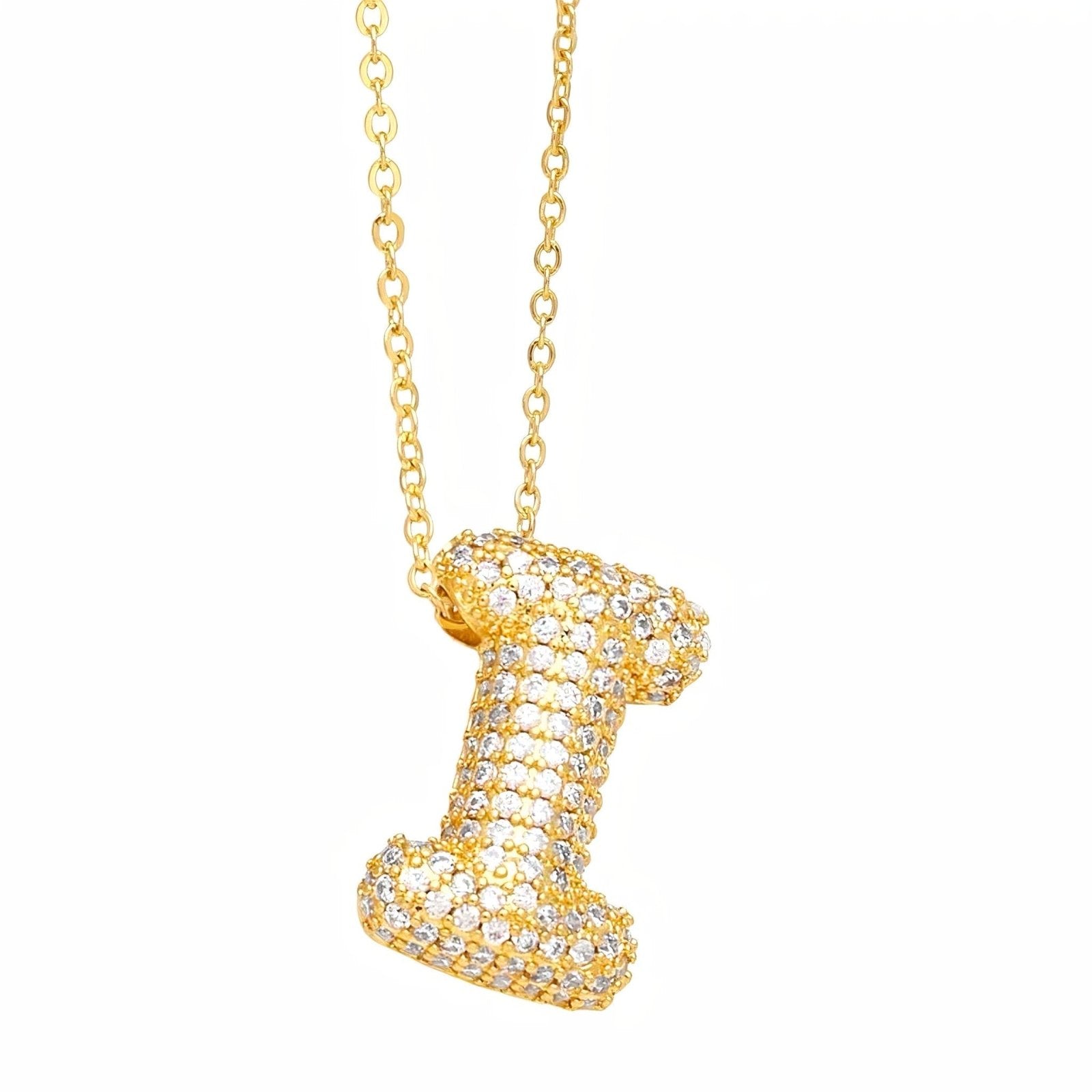 Collier pendentif lettre, plaqué or, style urbain, modèle Milani