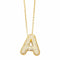 Collier pendentif lettre, plaqué or, style urbain, modèle Milani