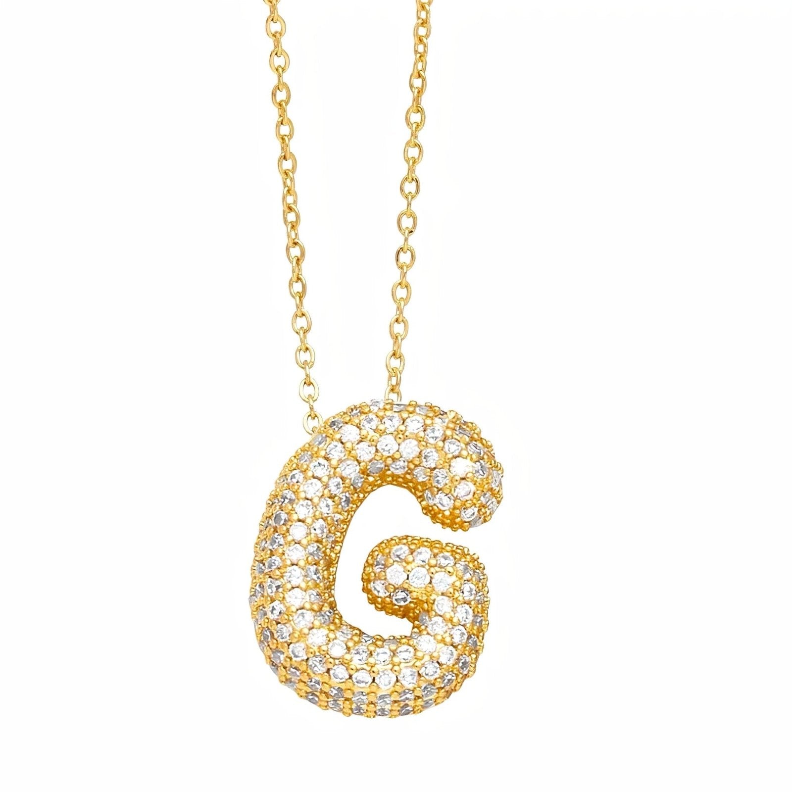 Collier pendentif lettre, plaqué or, style urbain, modèle Milani