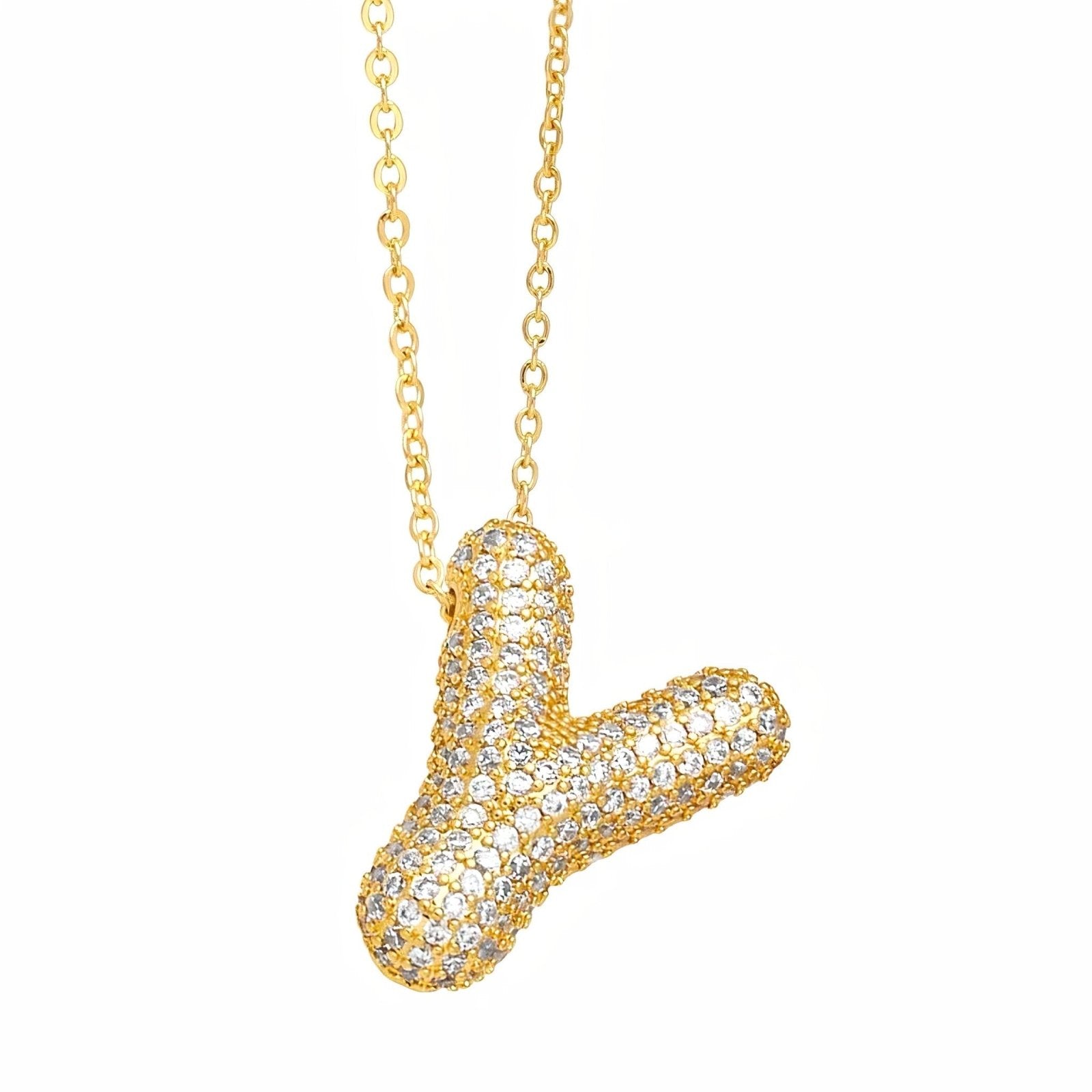 Collier pendentif lettre, plaqué or, style urbain, modèle Milani