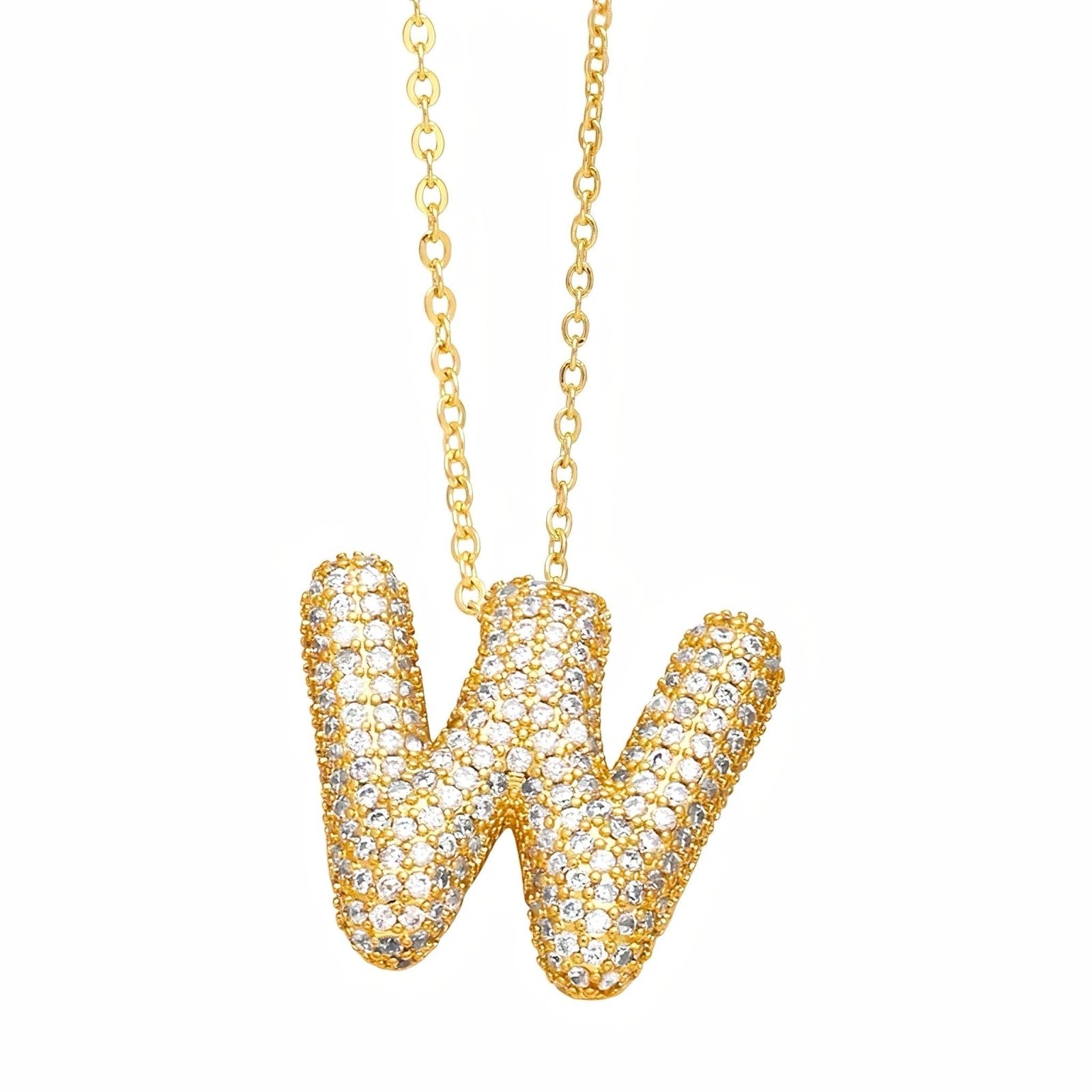 Collier pendentif lettre, plaqué or, style urbain, modèle Milani