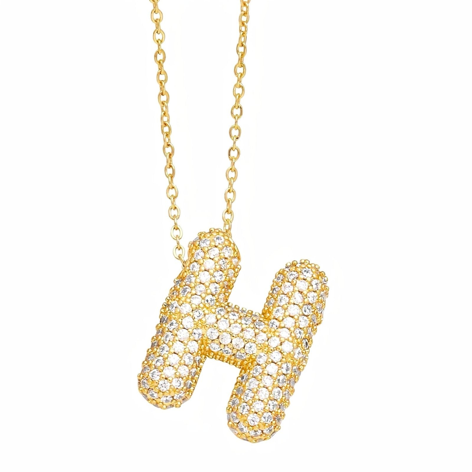 Collier pendentif lettre, plaqué or, style urbain, modèle Milani