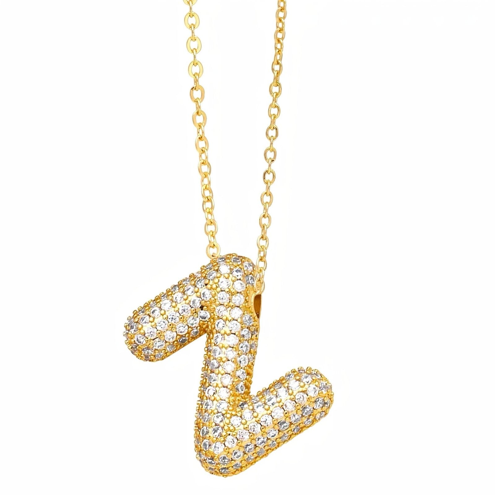 Collier pendentif lettre, plaqué or, style urbain, modèle Milani