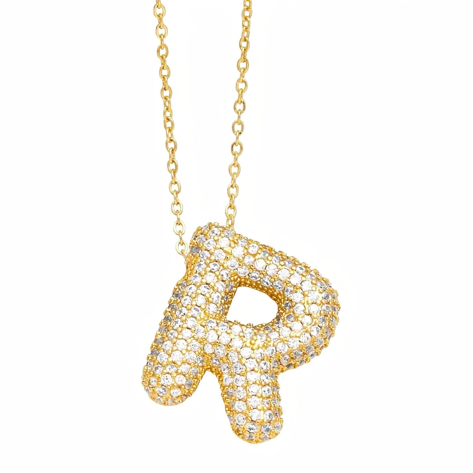 Collier pendentif lettre, plaqué or, style urbain, modèle Milani