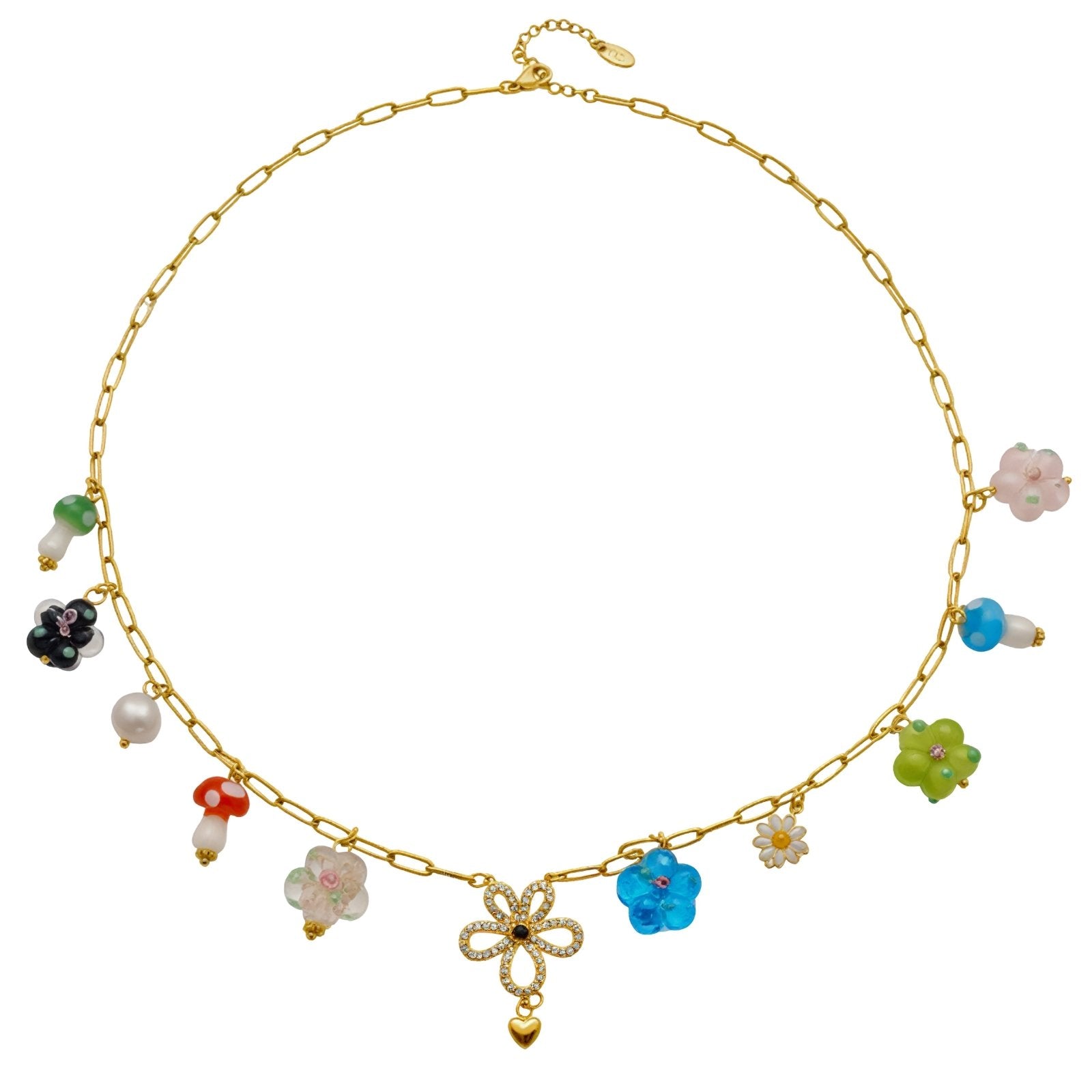 Collier pendentif multicolores pour femme, avec résine, en acier inoxydable